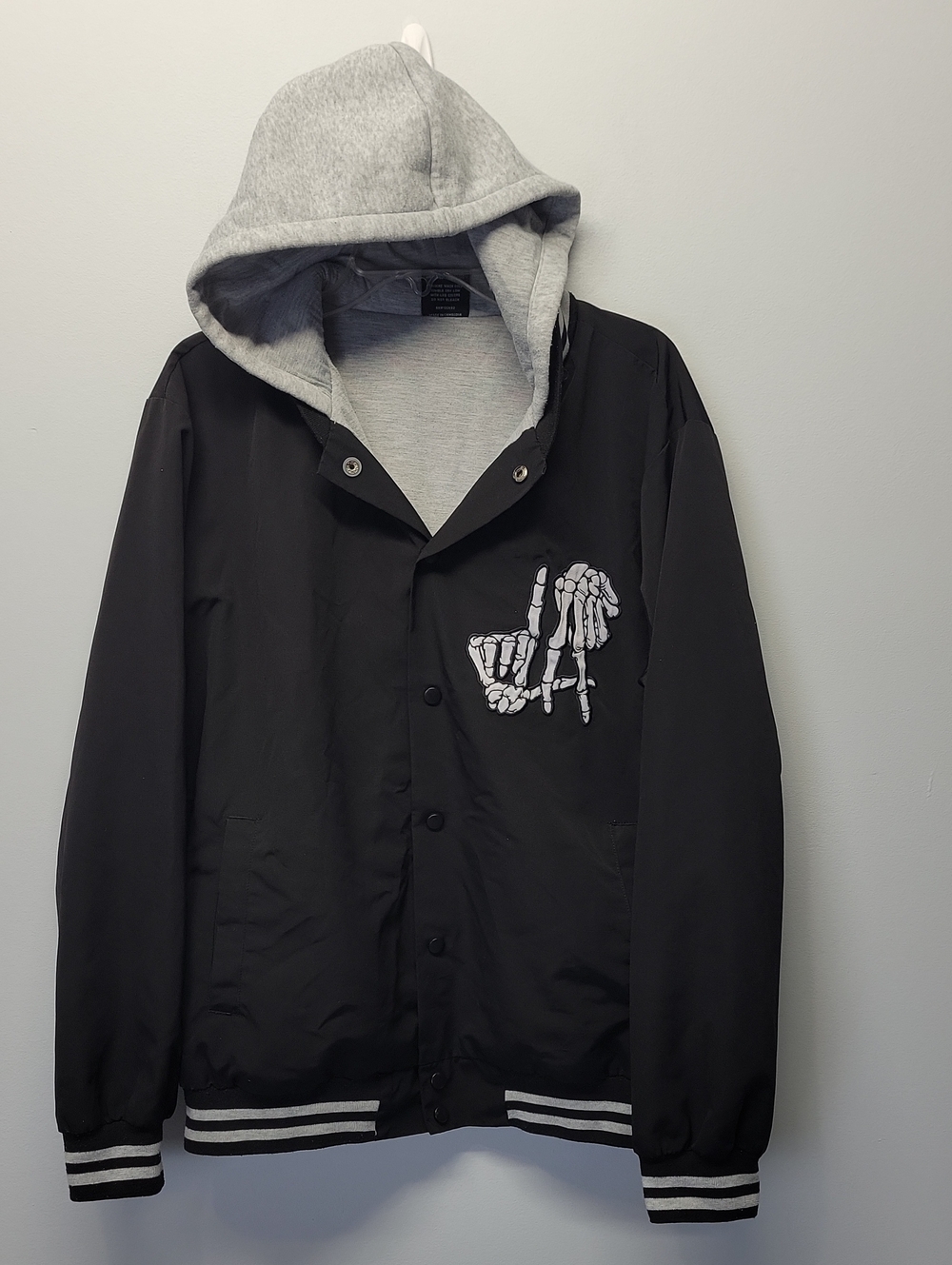 Apparel Collection Original Deluxe Supply  L.A. Skeleton Hands Hoodie Jacket XL
